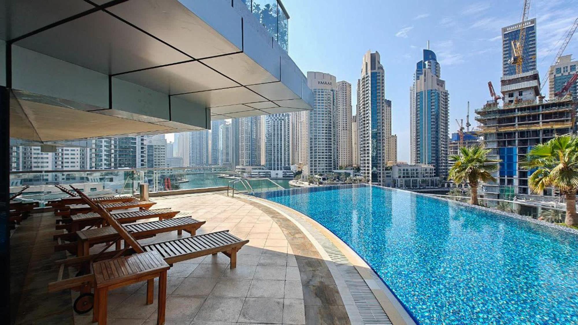 Serene 1-Bedroom Retreat In Dubai Marina 外观 照片