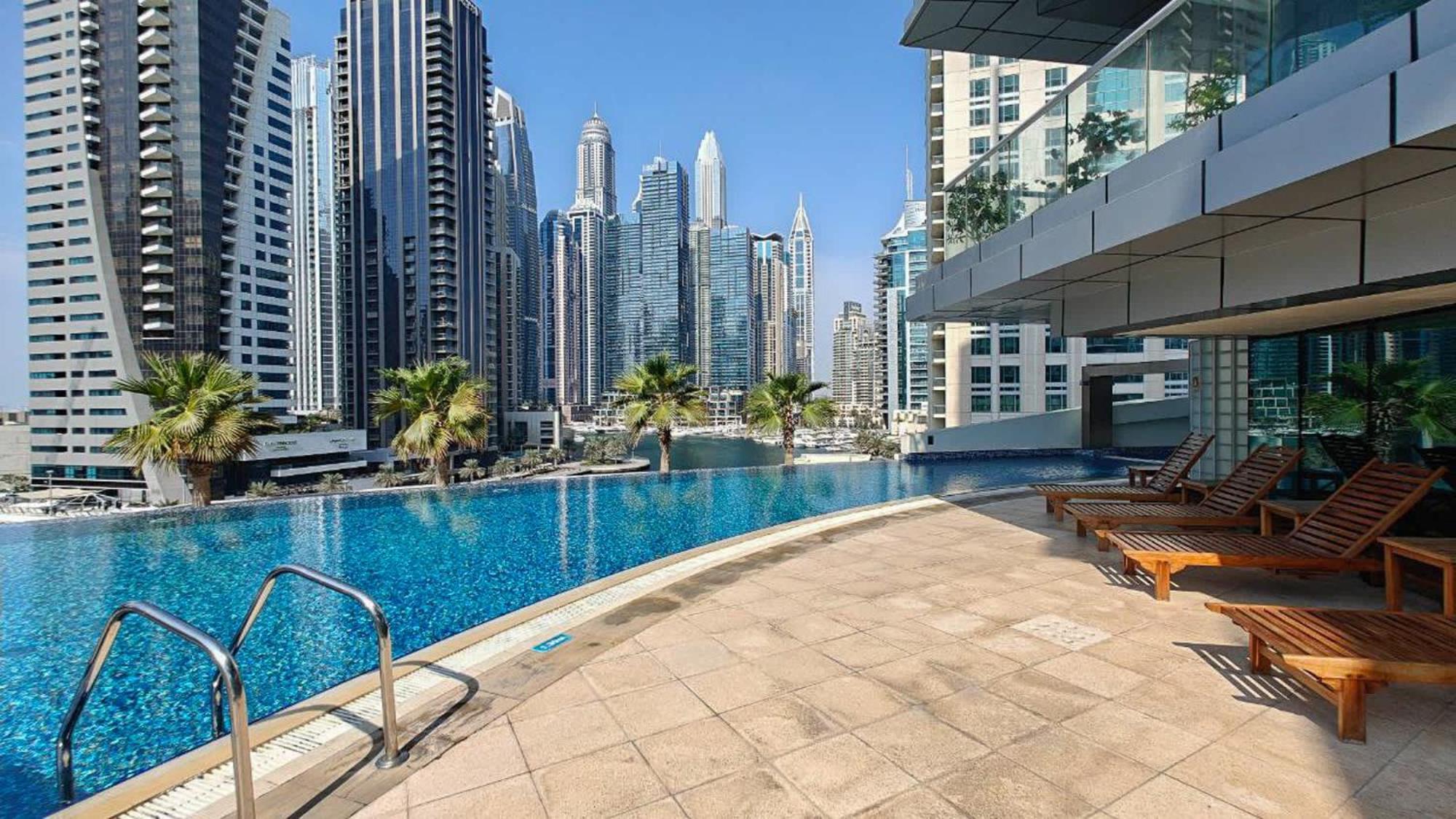 Serene 1-Bedroom Retreat In Dubai Marina 外观 照片