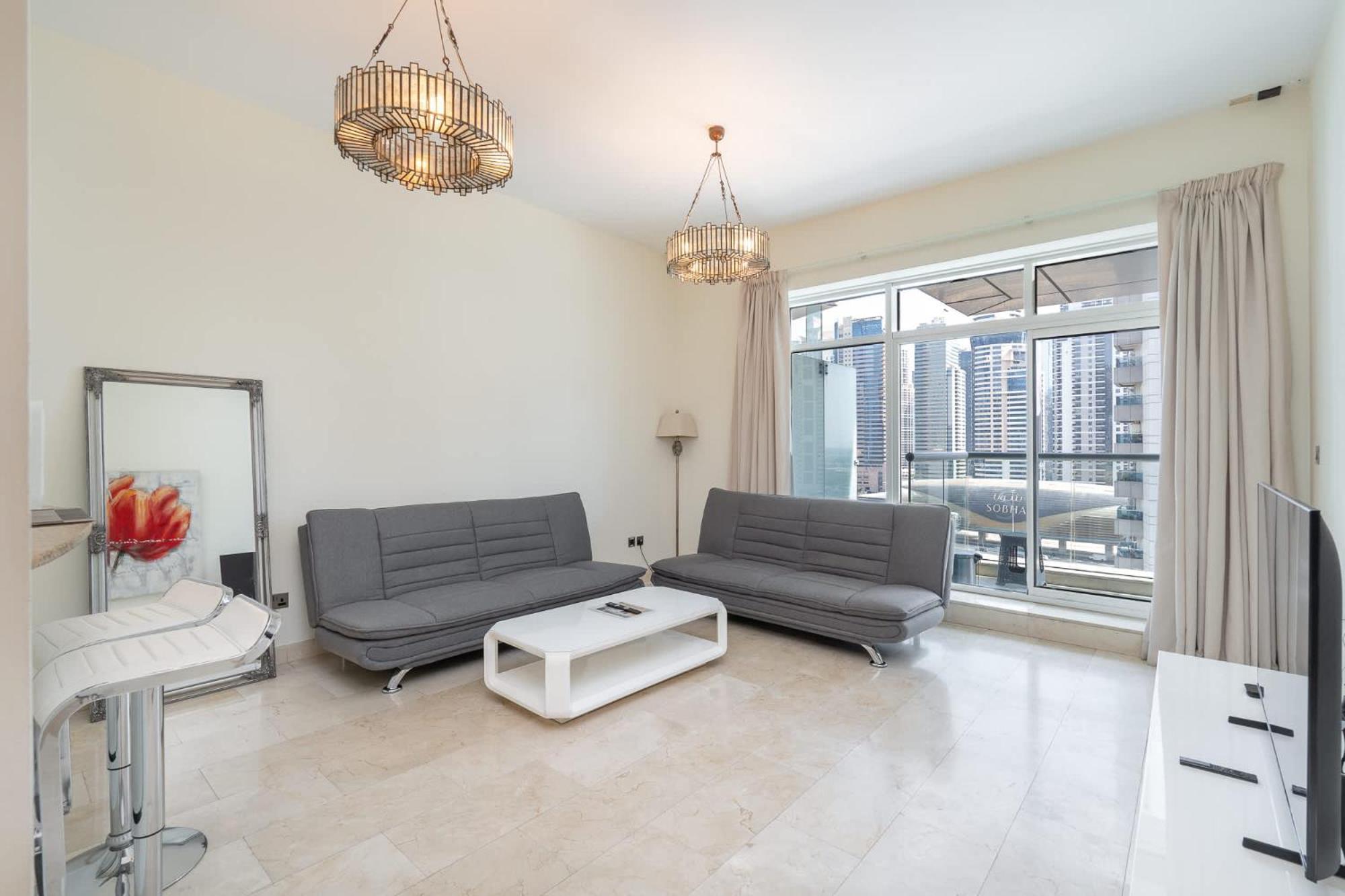 Serene 1-Bedroom Retreat In Dubai Marina 外观 照片