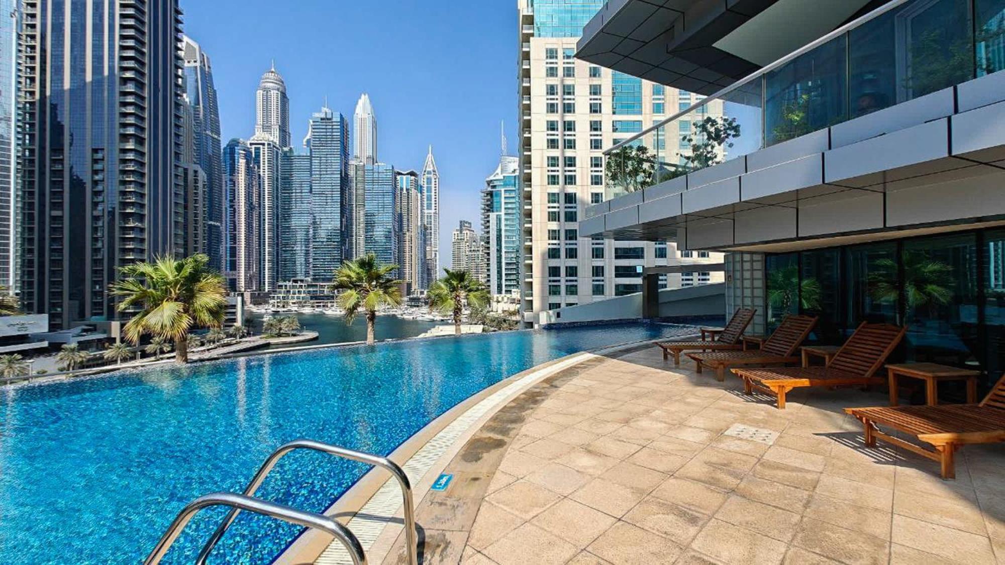 Serene 1-Bedroom Retreat In Dubai Marina 外观 照片